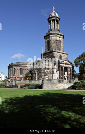 St Chad`s Church in Shrewsbury,one of the very few churches with a circular nave. Stock Photo